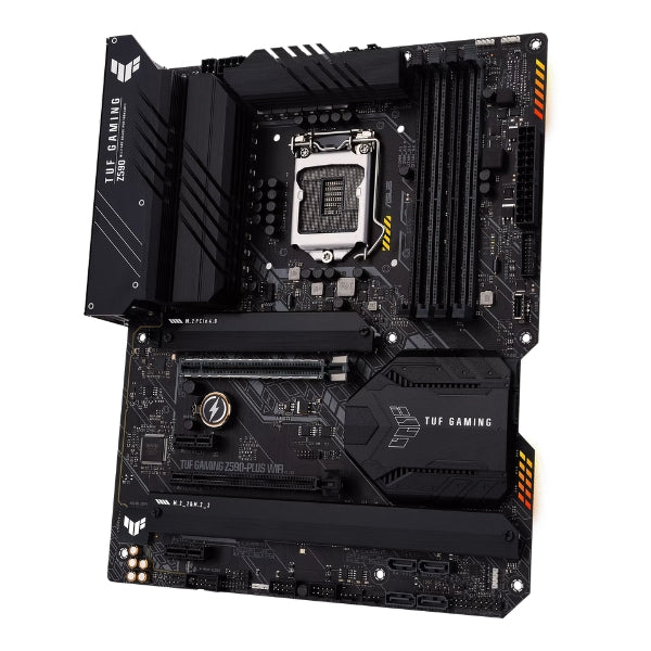 Tarjeta Madre - Intel Z590 - LGA 1200 - ATX - 14+2 Fases DrMOS - PCIe 4.0 - 3x M.2 - WiFi 6 - Ethernet 2.5Gb - HDMI - DisplayPort - USB Tipo-C - Thunderbolt 4 - RGB Aura Sync