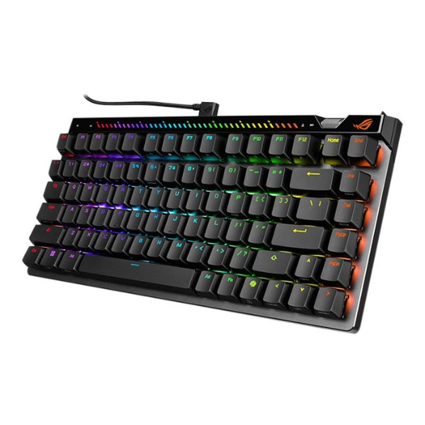 Teclado - Gaming - ASUS - ROG - Falchion - Ace - 75 - HE - Hall - Effect - Magnético - Cableado - USB - RGB - HFX - V2 - V2X - Rapid - Trigger - 8000Hz - FALA75HEBABS - Negro