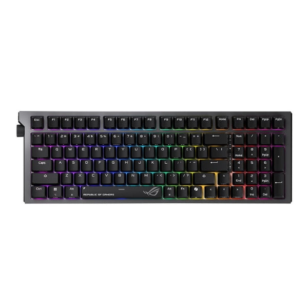 Teclado - Gaming - ASUS - ROG - Strix - Morph - 96 - Wireless - Mecánico - 96% - Cableado - USB - Bluetooth - RGB - ASUS - ROG - NX - V2 - Snow - Linear - Hot - Swappable - NKRO - 99 - Teclas - STXMORPHHW2AD - Negro
