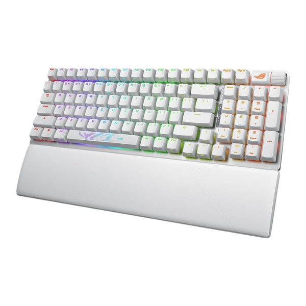 Teclado gaming inalámbrico ASUS ROG Strix Scope II 96 Moonlight White RGB con switches ROG NX Storm - X901SCOPE2NXSMW - Blanco