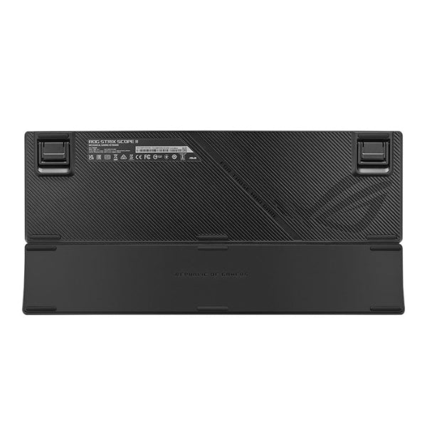 Teclado - Gaming - ASUS - ROG - Strix - Scope - II - X - Mecánico - Cableado - USB - RGB - ROG - NX - Snow - Wrist - Rest - 104 - Teclas - XA14STRIXNXCAPB - Negro