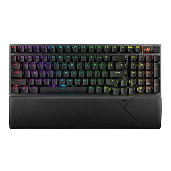 Teclado Gaming ASUS ROG Strix Scope II 96 ROG NX Snow Wireless RGB - 90MP037A-BKAA01 - Black