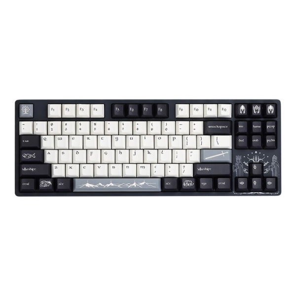 Teclado - Gaming - Drop - ENTR - The - Lord - of - the - Rings - Gondor - Mecánico - TKL - Cableado - USB - RGB - Gateron - Yellow - KS-3 - Milky - Pro - Linear - 87 - Teclas - MDX-37875-7 - Negro