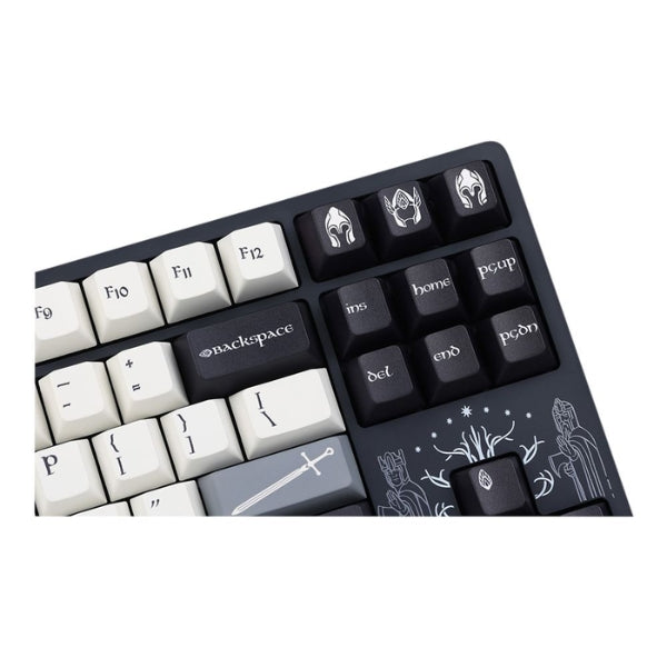 Teclado - Gaming - Drop - ENTR - The - Lord - of - the - Rings - Gondor - Mecánico - TKL - Cableado - USB - RGB - Gateron - Yellow - KS-3 - Milky - Pro - Linear - 87 - Teclas - MDX-37875-7 - Negro