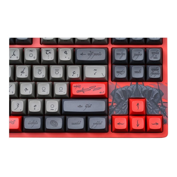 Teclado - Gaming - Drop - The - Lord - of - the - Rings - Ringwraith - Mecánico - TKL - Cableado - USB - Gateron - Holy - Panda - X - Tactile - White - Backlit - 87 - Teclas - MDX-37875-2 - Rojo