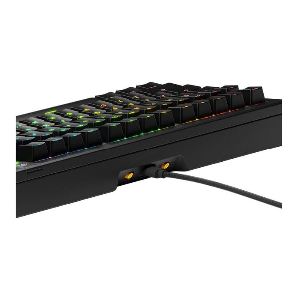 Teclado - Gaming - Glorious - GMMK - 3 - 75% - Mecánico - Cableado - USB - RGB - Glorious - Fox - Linear - Hot - Swappable - Anti - Ghosting - Knob - 80 - Teclas - GMMK3-75-FOX-W - Negro