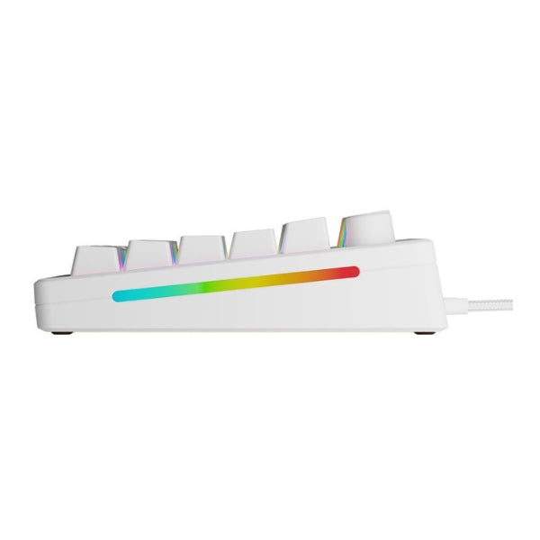 Teclado - Gaming - Glorious - GMMK - 3 - 75% - Mecánico - Cableado - USB - RGB - Glorious - Fox - Linear - Hot - Swappable - Anti - Ghosting - Knob - 80 - Teclas - GMMK3-75-PB-FOX - Blanco