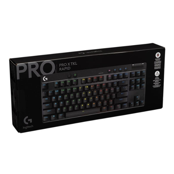 Teclado - Gaming - Logitech - Pro - X - TKL - Rapid - Cableado - RGB - con - Switches - Magnetic - Rapid - Trigger - Analog - 920-013131 - Negro