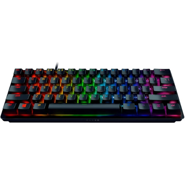 Teclado - Gaming - Razer - Huntsman - Mini - 60% - Switches - Ópticos - Razer - Chroma - RGB - USB - Tipo - C - Inglés - Negro-
