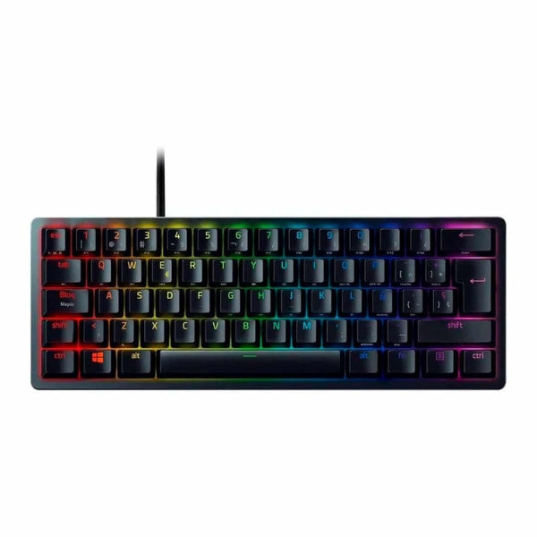 Teclado - Gaming - Razer - Huntsman - Mini - 60% - Switches - Ópticos - Razer - Chroma - RGB - USB - Tipo - C - Inglés - Negro-front