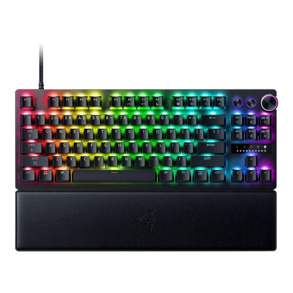 Teclado Gaming Razer Huntsman V3 Pro TKL 8K - Mecánico - RGB - USB - Negro