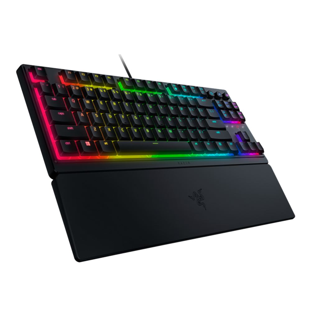 Teclado Gaming Razer Ornata V3 Tenkeyless Low-Profile Mecha-Membrane Chroma RGB - RZ03-04880200-R - Black