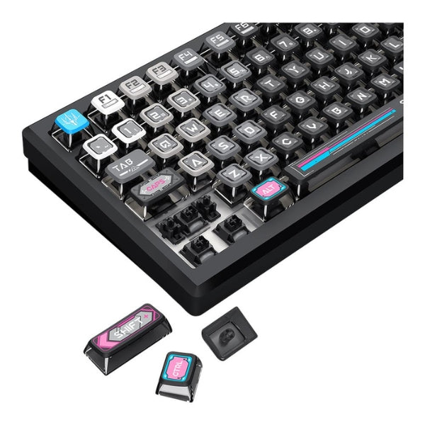Teclado - Gaming - Redragon - URANUS - PRO - 82 - 75% - Wireless - RGB - Hot-Swap - con - Switches - Linear - MCK732MC-RGB-PR - Negro