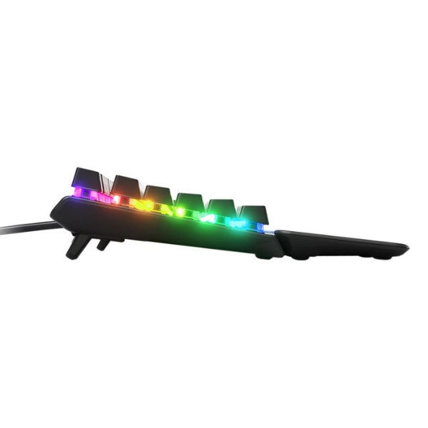 Teclado - Gaming - SteelSeries - Apex - 5 - RGB - Cableado - USB - OLED - Smart - Display - Hybrid - Blue - NKRO - USB - Passthrough - Wrist - Rest - 106 - Teclas - 64532 - Negro