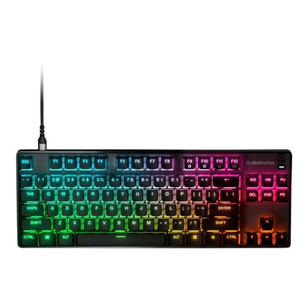 Teclado Gaming Cableado SteelSeries Apex 9 TKL 80% RGB Hot-Swappable OptiPoint - 64847 - Negro