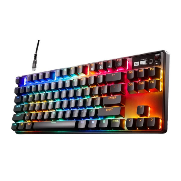 Teclado Gaming SteelSeries Apex Pro TKL Gen 3 Cableado RGB con Switches OmniPoint 3.0 - 64740 - Negro