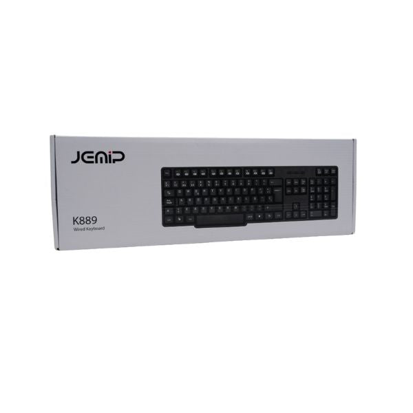 Teclado-Jemip-OfficeK889-Espanol-105-Teclas-USB-PerfilBajo-Negro-_1