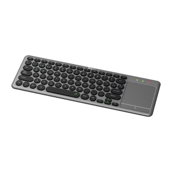 Teclado - KlipXtreme - KeyGlider - KCK-550S - Inalámbrico - Bluetooth - 2.4GHz - Panel - Táctil - 78 - Teclas - Español
