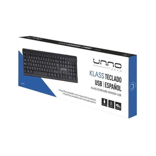 Teclado-Unno-Tekno-Usb-Espanol-Negro-KB6701BK-box