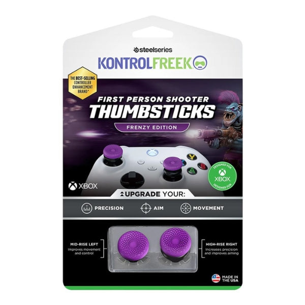 Thumbsticks - Gaming - KontrolFreek - FPS - Freek - Frenzy - Xbox - One - Xbox - Series - X - Xbox - Series - S - High - Rise - Mid - Rise - 6100-XBX - Morado - Negro
