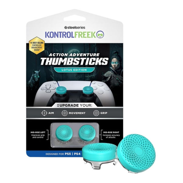 Thumbsticks - Gaming - KontrolFreek - Lotus - Performance - PlayStation - DualShock - 4 - DualShock - 5 - Action - Adventure - Grip - Control - 7102-PS5