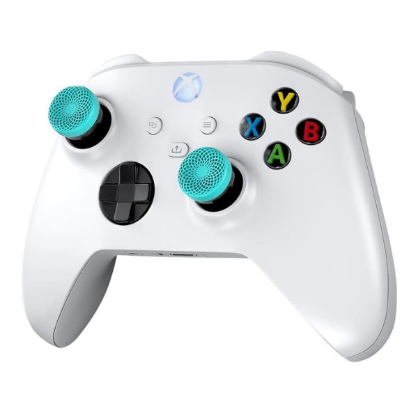 Thumbsticks - Gaming - KontrolFreek - Lotus - Xbox - One - Xbox - Series - X - Xbox - Series - S - 2 - Mid - Rise - Concave - 7102-XBX - Teal - Clear