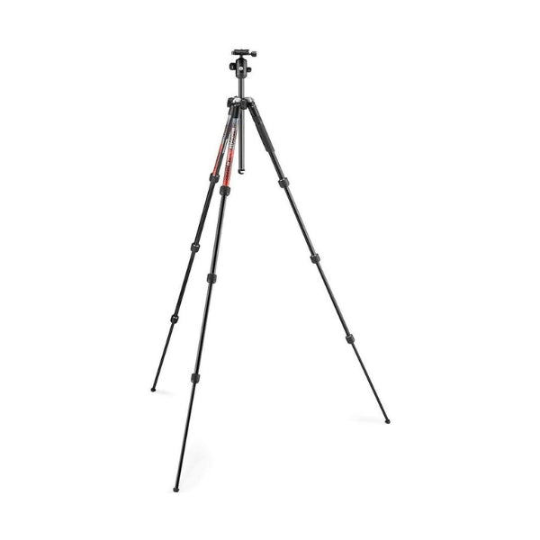 Trípode Manfrotto Element MII - Aluminio - 4 Secciones - Cabeza de Bola - Rojo