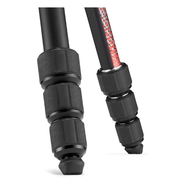 Trípode Manfrotto Element MII - Aluminio - 4 Secciones - Cabeza de Bola - Rojo
