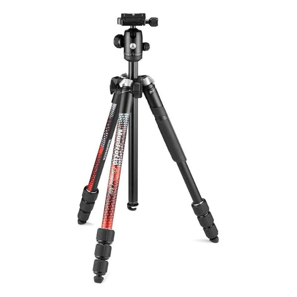 Trípode Manfrotto Element MII - Aluminio - 4 Secciones - Cabeza de Bola - Rojo