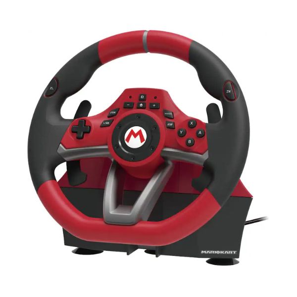 Volante Gaming Visco Mario Kart Racing Wheel Pro Deluxe para Nintendo Switch - Pedales Incluidos - 873124008616