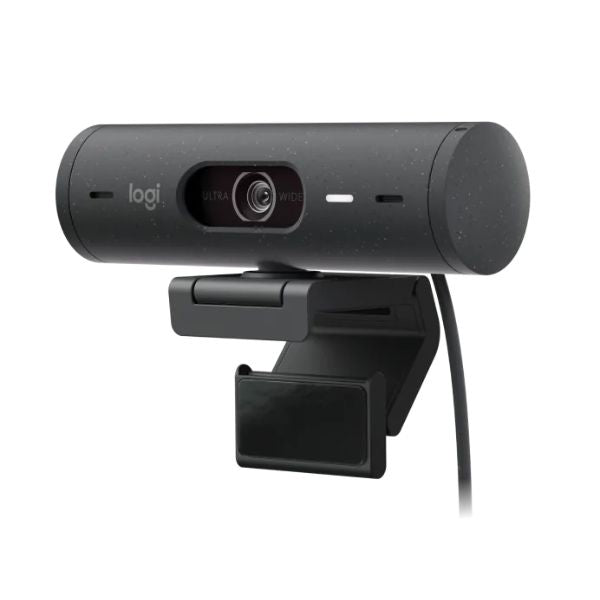 Webcam-Logitech-Brio-500-grafito-diagonal