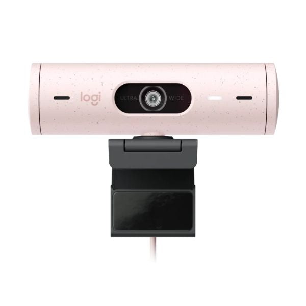 Webcam-Logitech-Brio-500-rosado-front