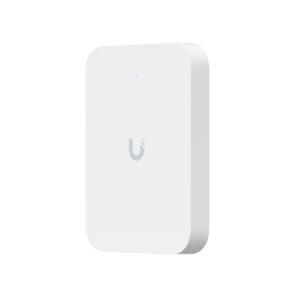 WiFi-Ubiquiti-U7-IW-Punto-de-acceso-WiFi-7-Wall-mounted-con-4-flujos-espaciales-y-un-switch-PoE-2,5-GbE-integrado-diseñado-para-entornos-de-hospitalidad,-Max,-200+-clientes