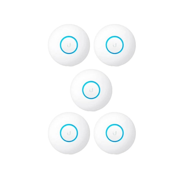 WiFi-Ubiquiti-UniFi-UAP-nanoHD-5-4x4-MU-MIMO-Wave-2-802,11ac-Access-Point-Empresarial,-5-Pack,-Clientes-Concurrentes-200+