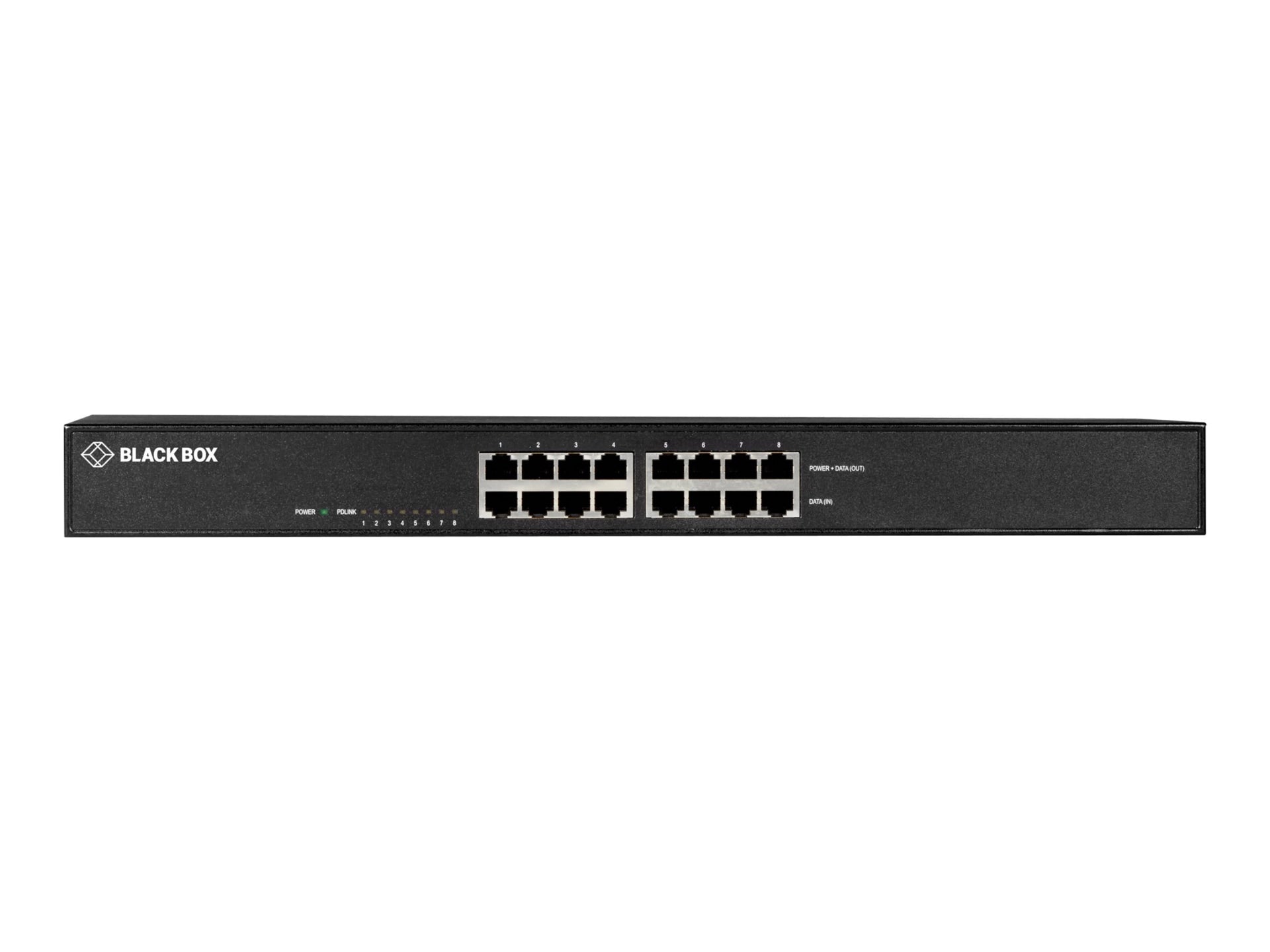 Accesorios de Redes Black Box POE+ Gigabit Ethernet Injector 8-Port - vista 1