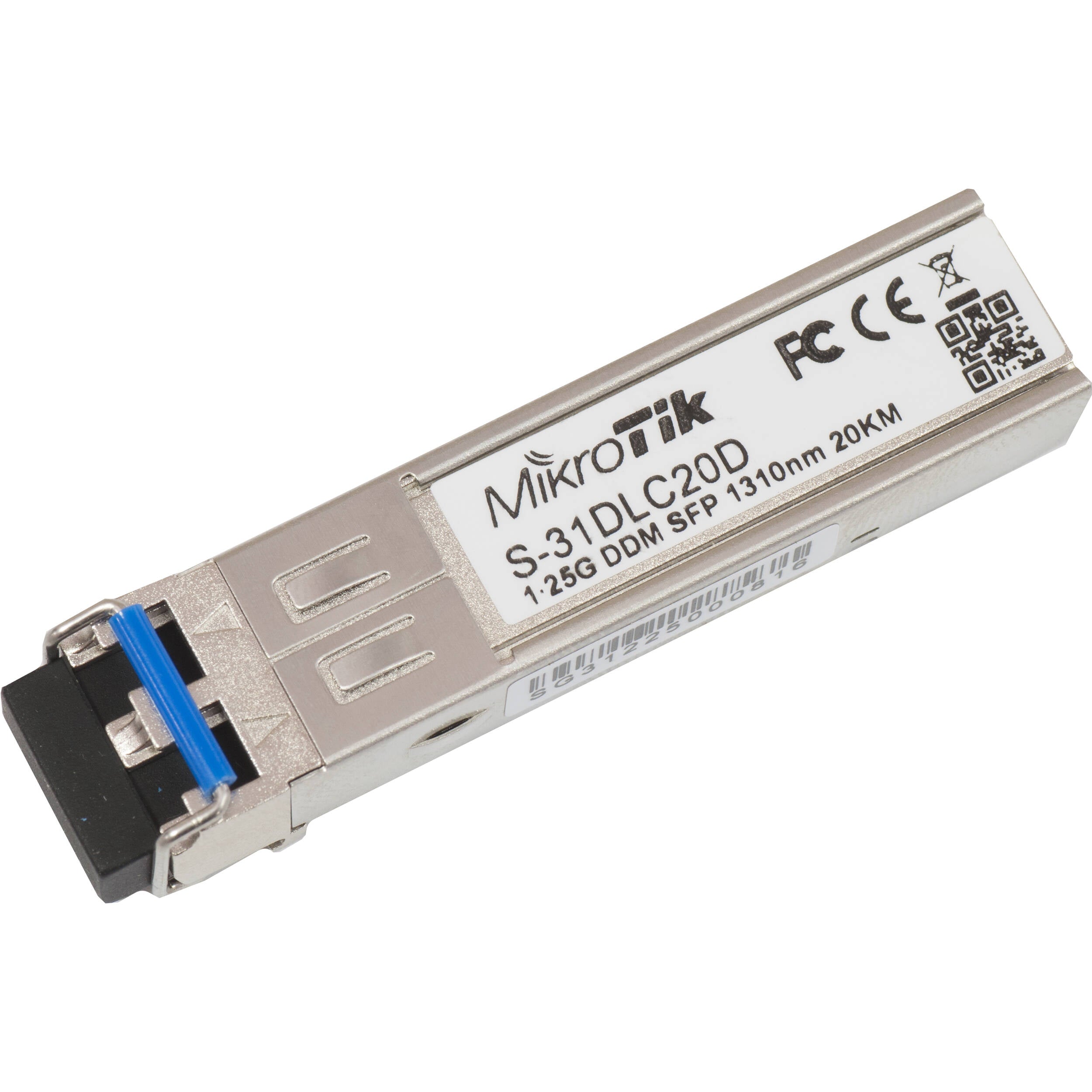 Accesorios de Redes MikroTik S-31DLC20D Gigabit Single-Mode SFP Transceiver Module - vista principal