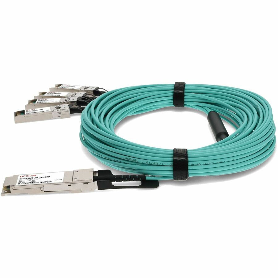 Accesorios de Redes Proline Cisco Compatible TAA Compliant 40GBase-AOC QSFP+ to 4xSFP+ Active Optical Cable (8 - vista 3