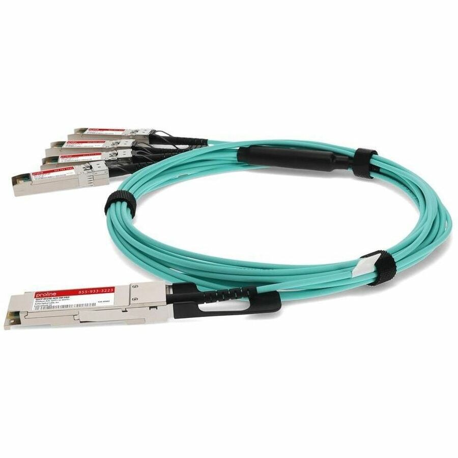 Accesorios de Redes Proline Cisco® QSFP-4X10G-AOC3M Compatible TAA Compliant 40GBase-AOC QSFP+ to 4xSFP+ Activ - vista 3