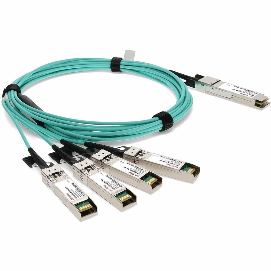 Accesorios de Redes Proline Cisco® QSFP-4X10G-AOC7M Compatible TAA Compliant 40GBase-AOC QSFP+ to 4xSFP+ Activ - vista 7