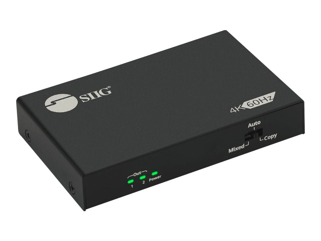 Accesorios de Redes SIIG 2 Port HDMI 4K HDR Splitter - vista 2