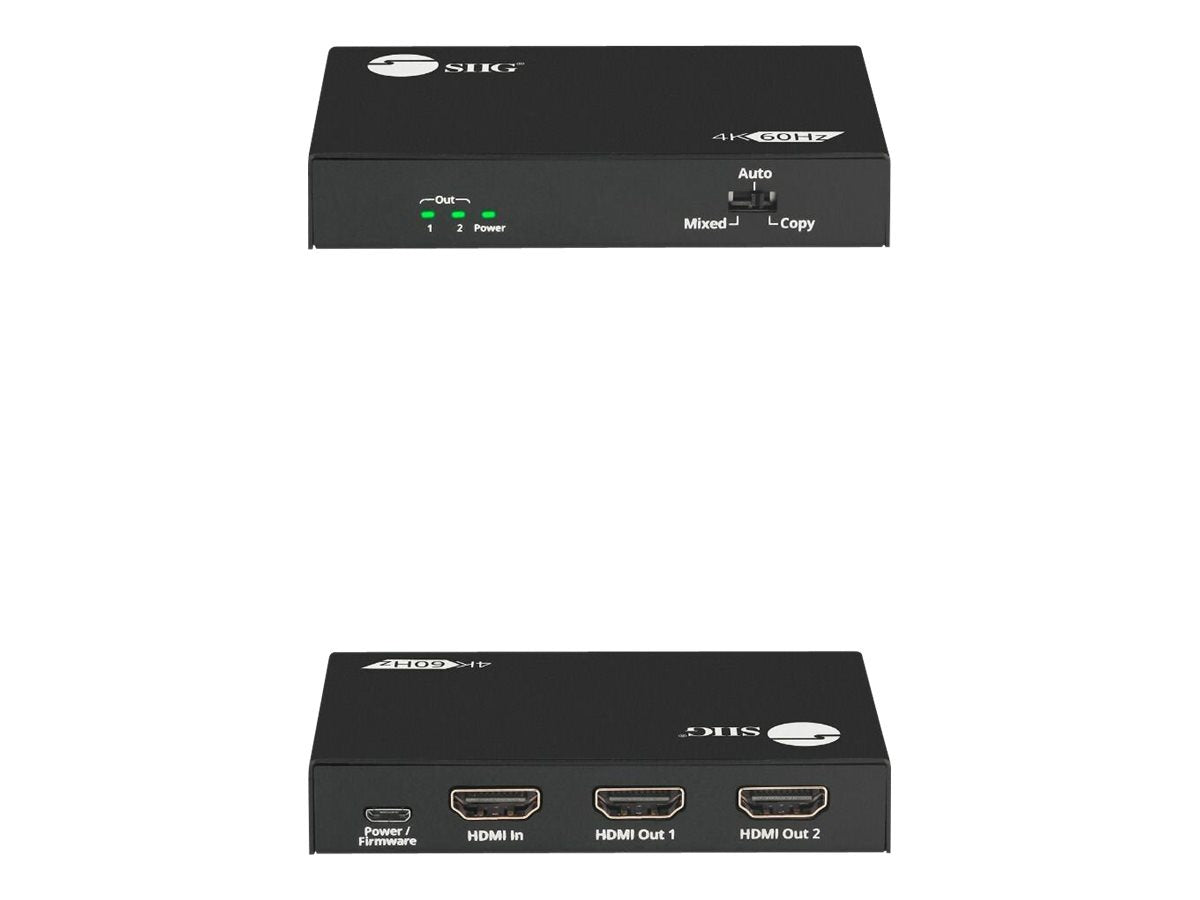 Accesorios de Redes SIIG 2 Port HDMI 4K HDR Splitter - vista 3
