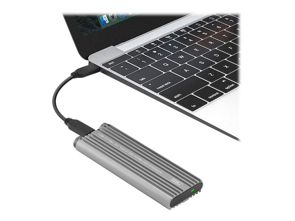 Accesorios de Redes SIIG USB 3.2 Gen 2x2 Type-C 20G PCIe NVMe SSD Enclosure - vista 1