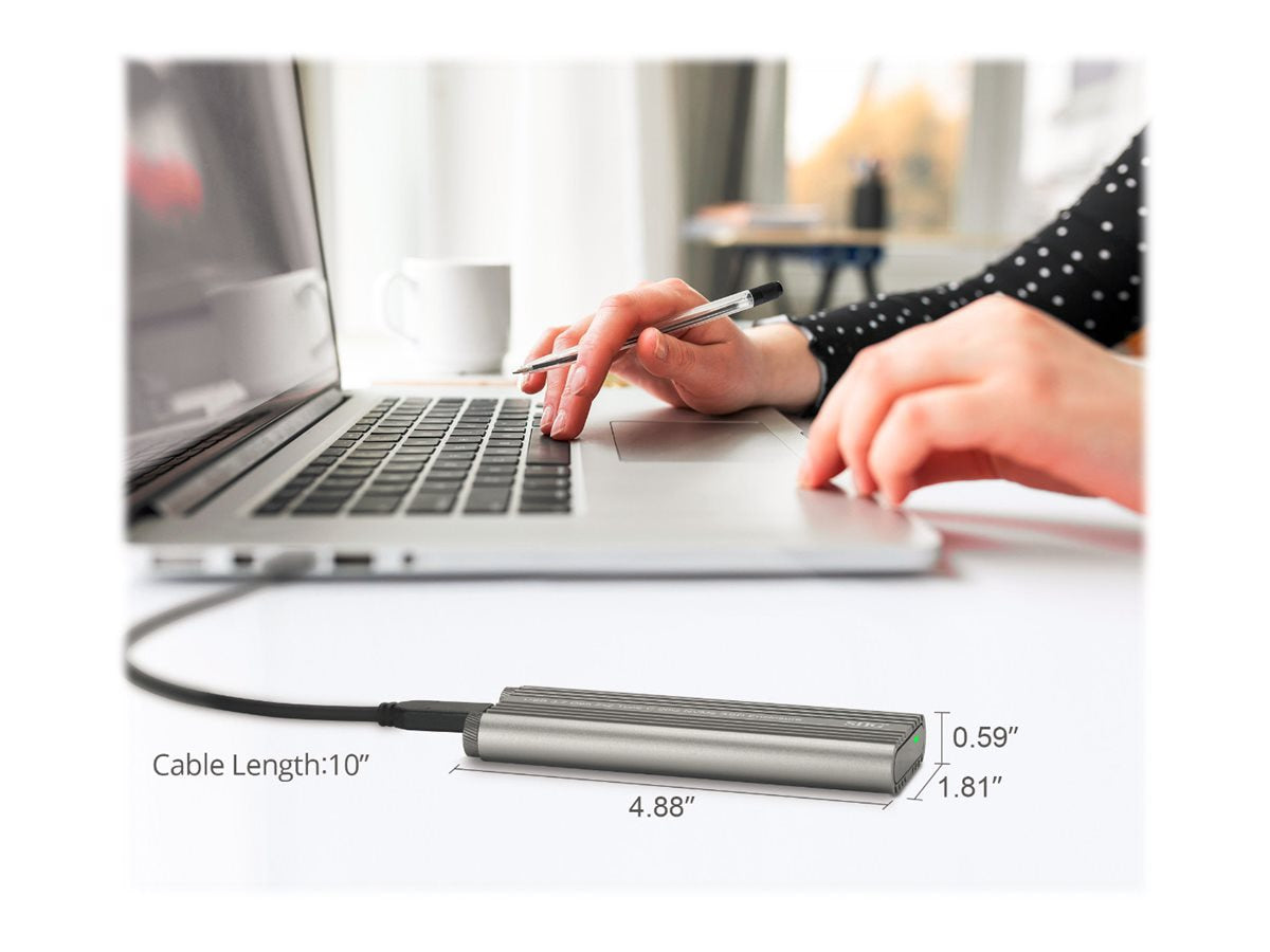 Accesorios de Redes SIIG USB 3.2 Gen 2x2 Type-C 20G PCIe NVMe SSD Enclosure - vista 5