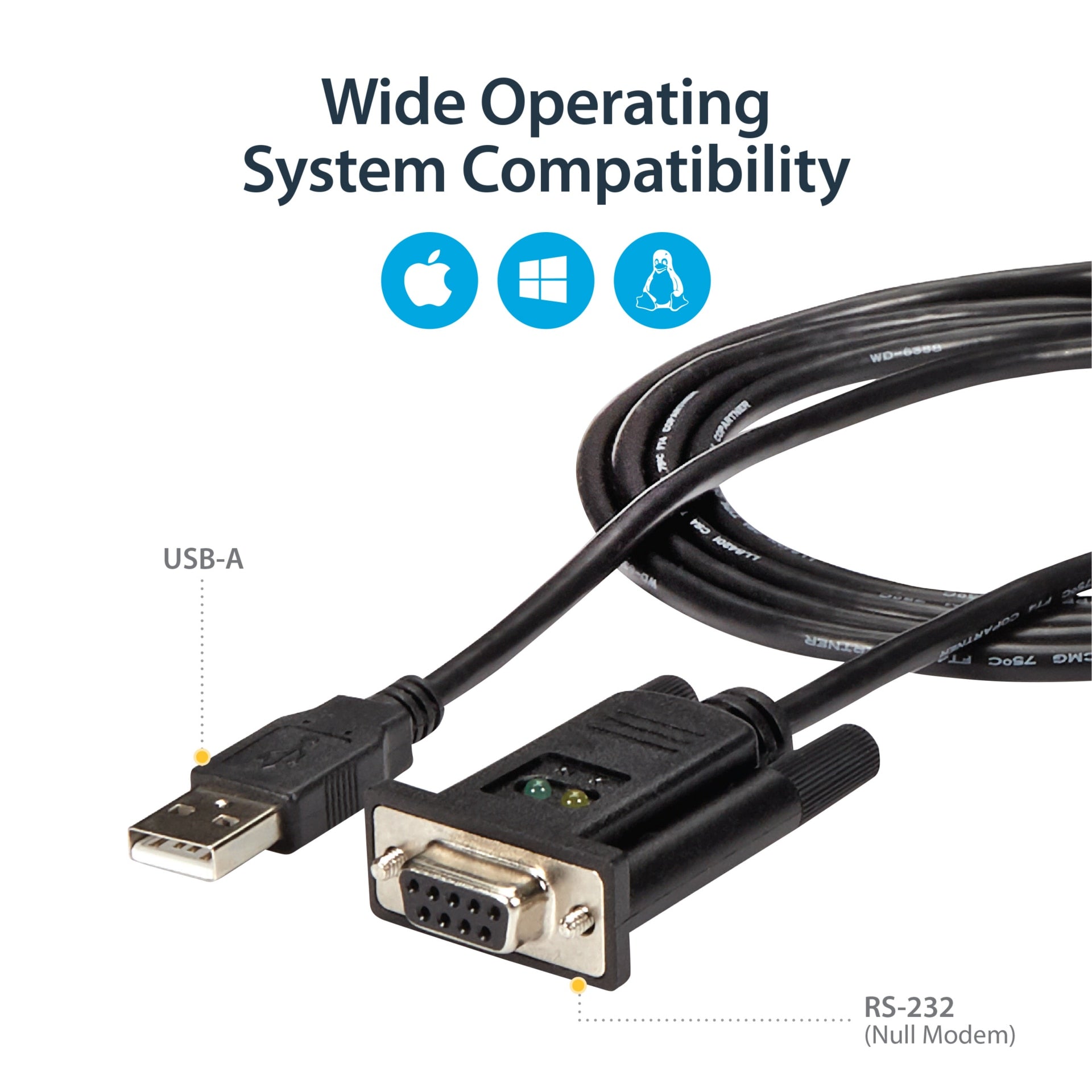Accesorios de Redes StarTech.com StarTech 6ft (1.8m) 1-Port USB to Serial RS232 Adapter - vista 4