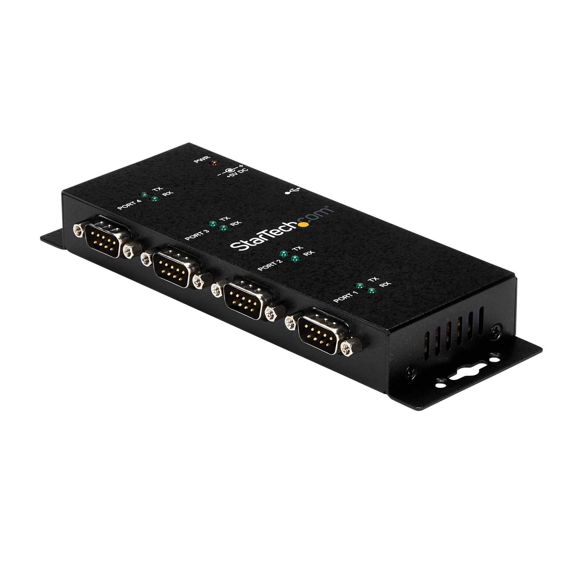 Accesorios de Redes StarTech.com StarTech USB to Serial Adapter Hub 4 Port Industrial Wall Mount Din Rail COM  - vista 2