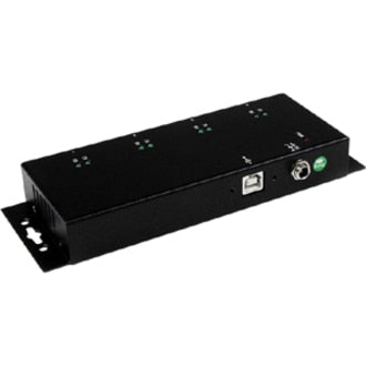 Accesorios de Redes StarTech.com StarTech USB to Serial Adapter Hub 4 Port Industrial Wall Mount Din Rail COM  - vista 3