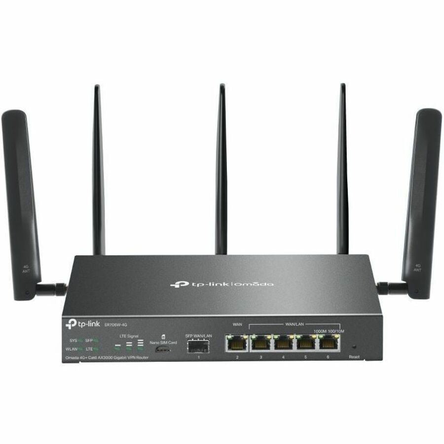 Accesorios de Redes TP-Link Omada ER706W-4G Wi-Fi 6 IEEE 802.11ax 1 SIM Cable - vista 2