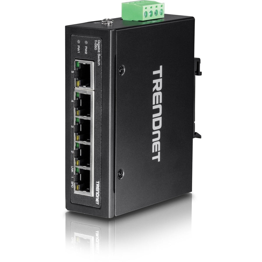 Accesorios de Redes TRENDnet 5-Port Hardened Industrial Gigabit DIN-Rail Switch - vista 5