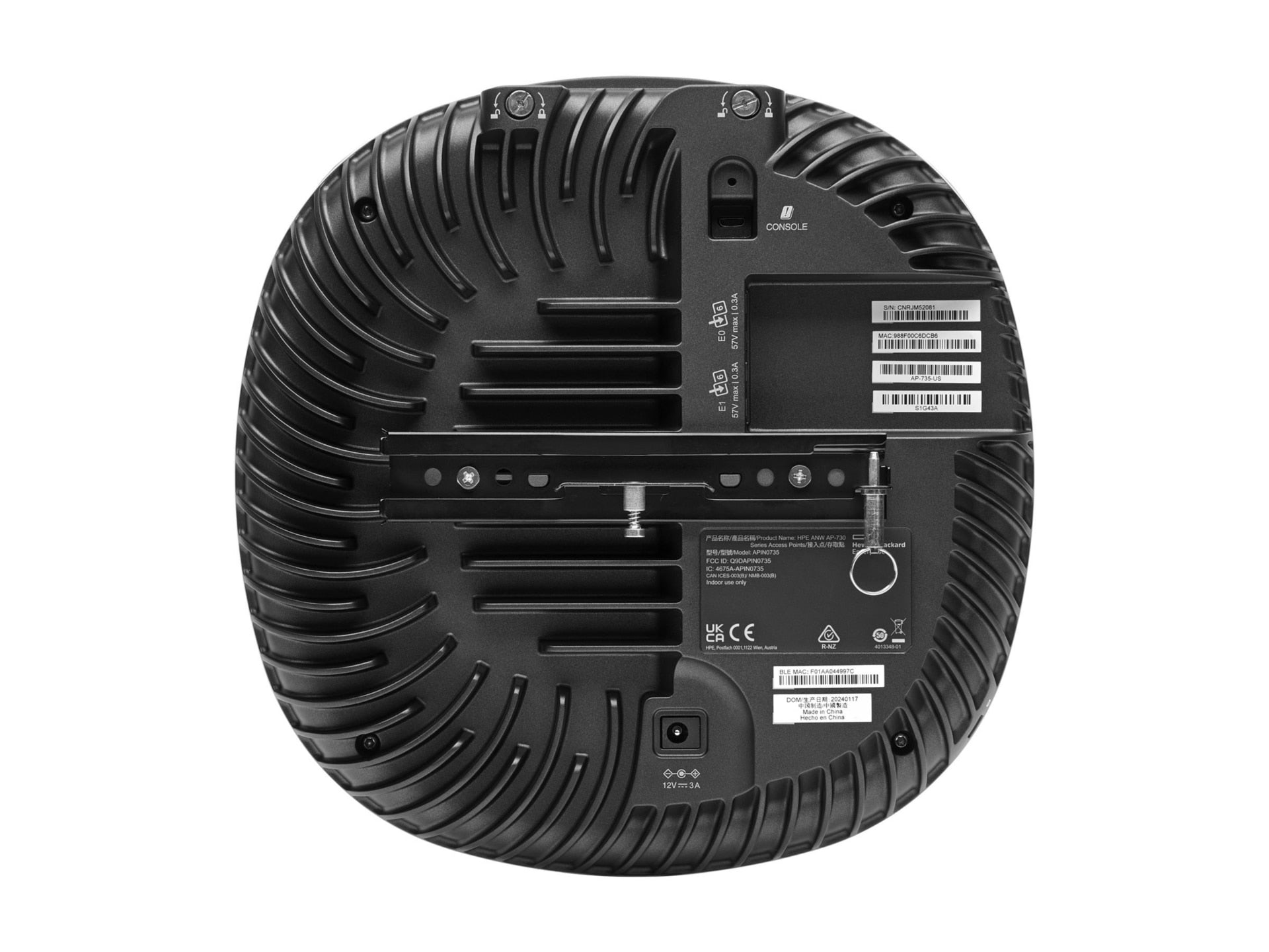 Access Point HPE Aruba AP‑735 Tri Radio 2x2 Wi‑Fi 7 Internal Antennas Campus Access Point - vista 3