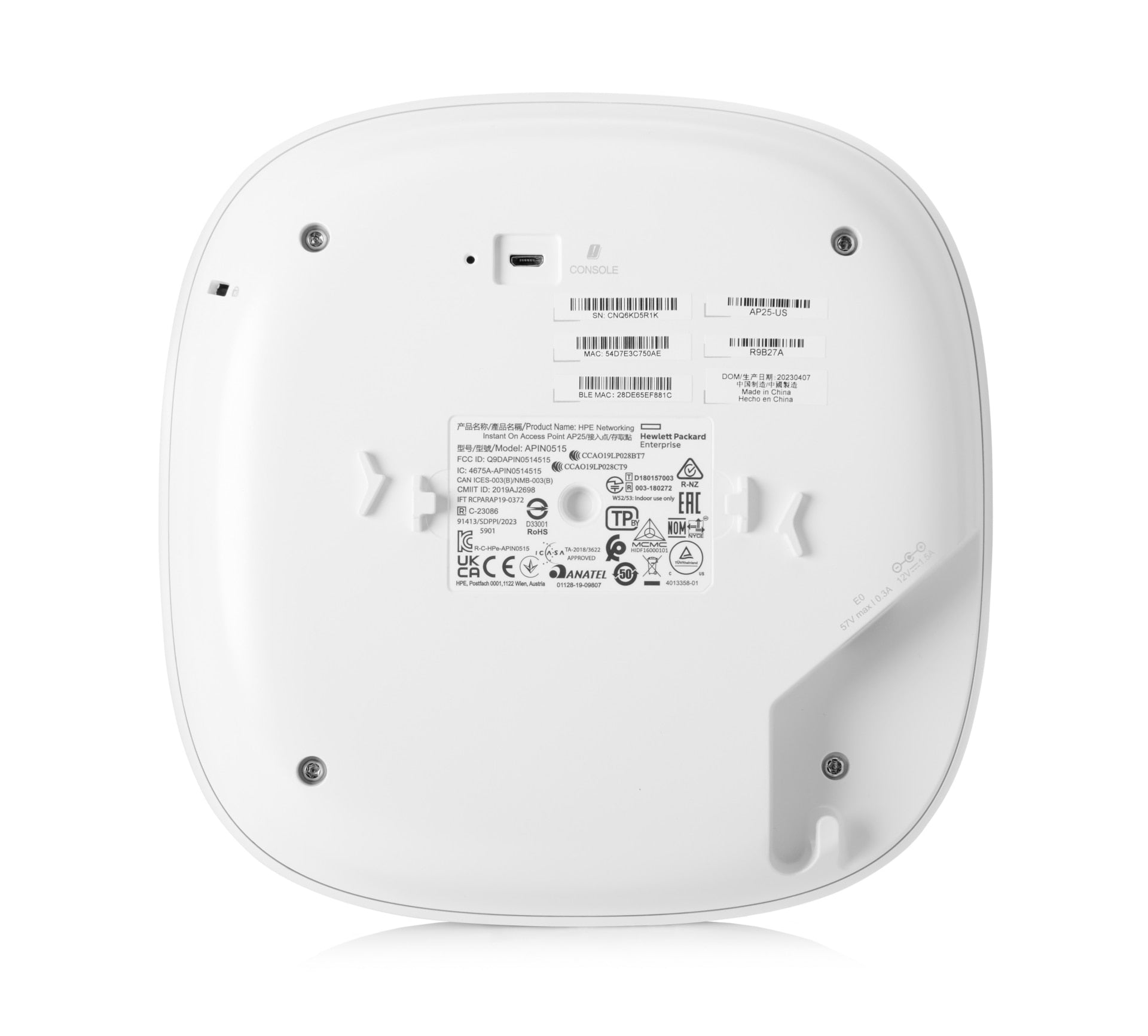 Access Point HPE Networking Instant On AP25 (US) - vista 5
